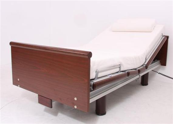 Hoog-laag bed qqq1059 Belletto 3080 Barro 90 x 210 zorg-verpleeg bed van Völker KLEUR MAHONIE